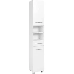 Säulenschrank Portofino | 30 x 35 x 180 cm | weiß
