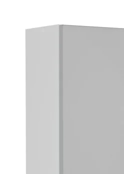 Säulenschrank Ricca 25cm 2 Türen und 1 Schublade - weiß/hellgrau