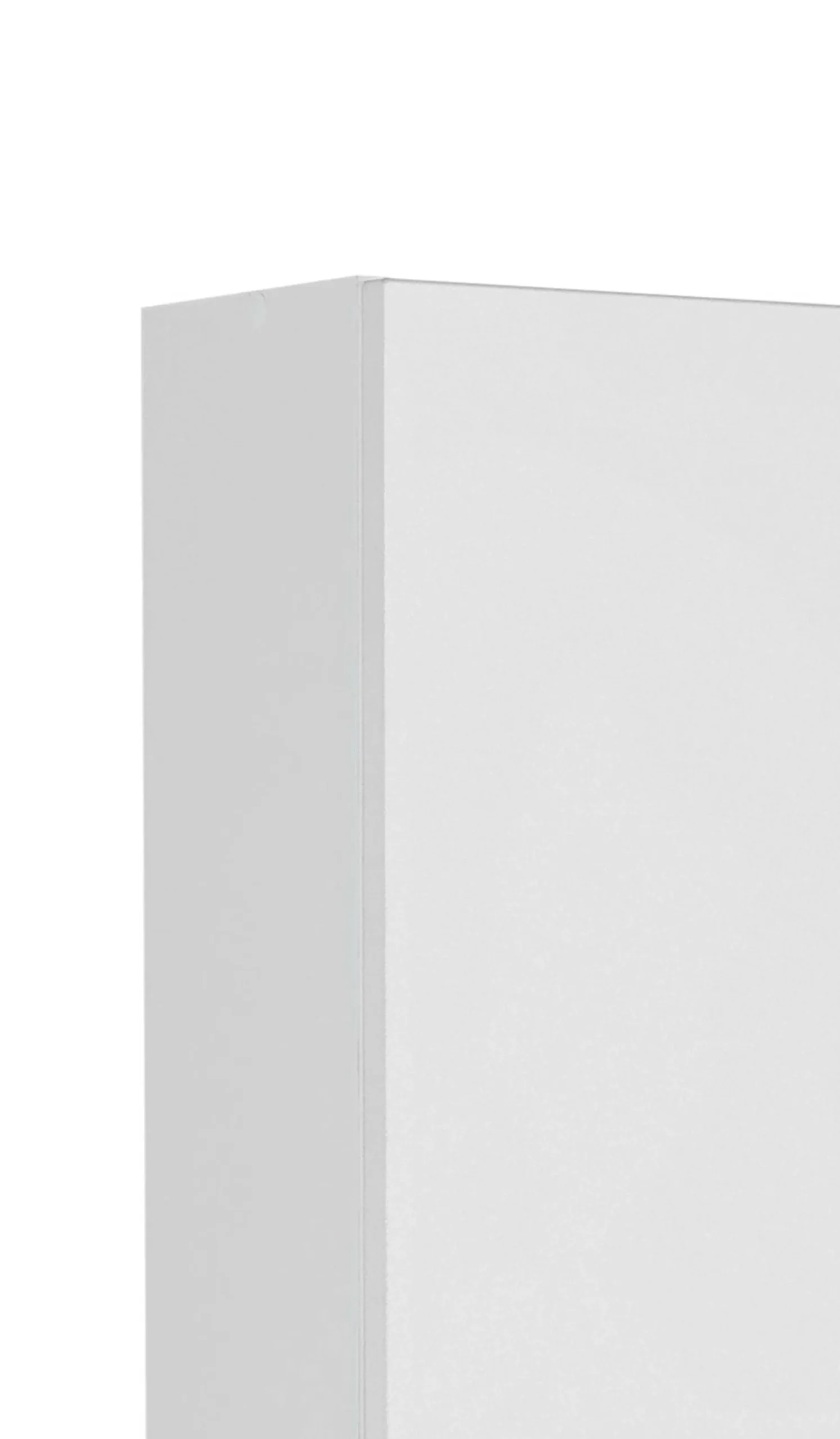 Säulenschrank Ricca 25cm 2 Türen und 1 Schublade - weiß