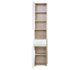 Säulenschrank Set-Eins | 37 x 31 x 182 cm | San Remo Oak Light
