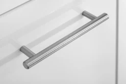 Säulenschrank Small 50cm 2 Türen - Hochglanz weiß