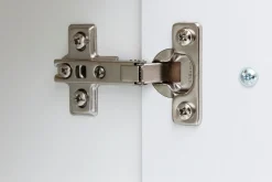 Säulenschrank Small 50cm 2 Türen - Hochglanz weiß