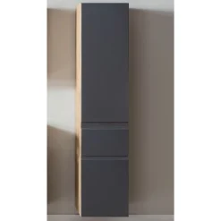 Säulenschrank Varese | 40 x 35 x 180 cm | Design Graphitgrau