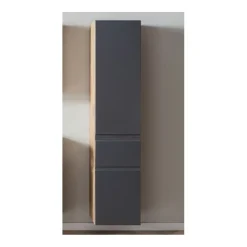 Säulenschrank Varese | 40 x 35 x 180 cm | Design Graphitgrau