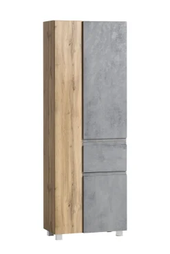Säulenschrank Varese | 65 x 35 x 180 cm | Grau