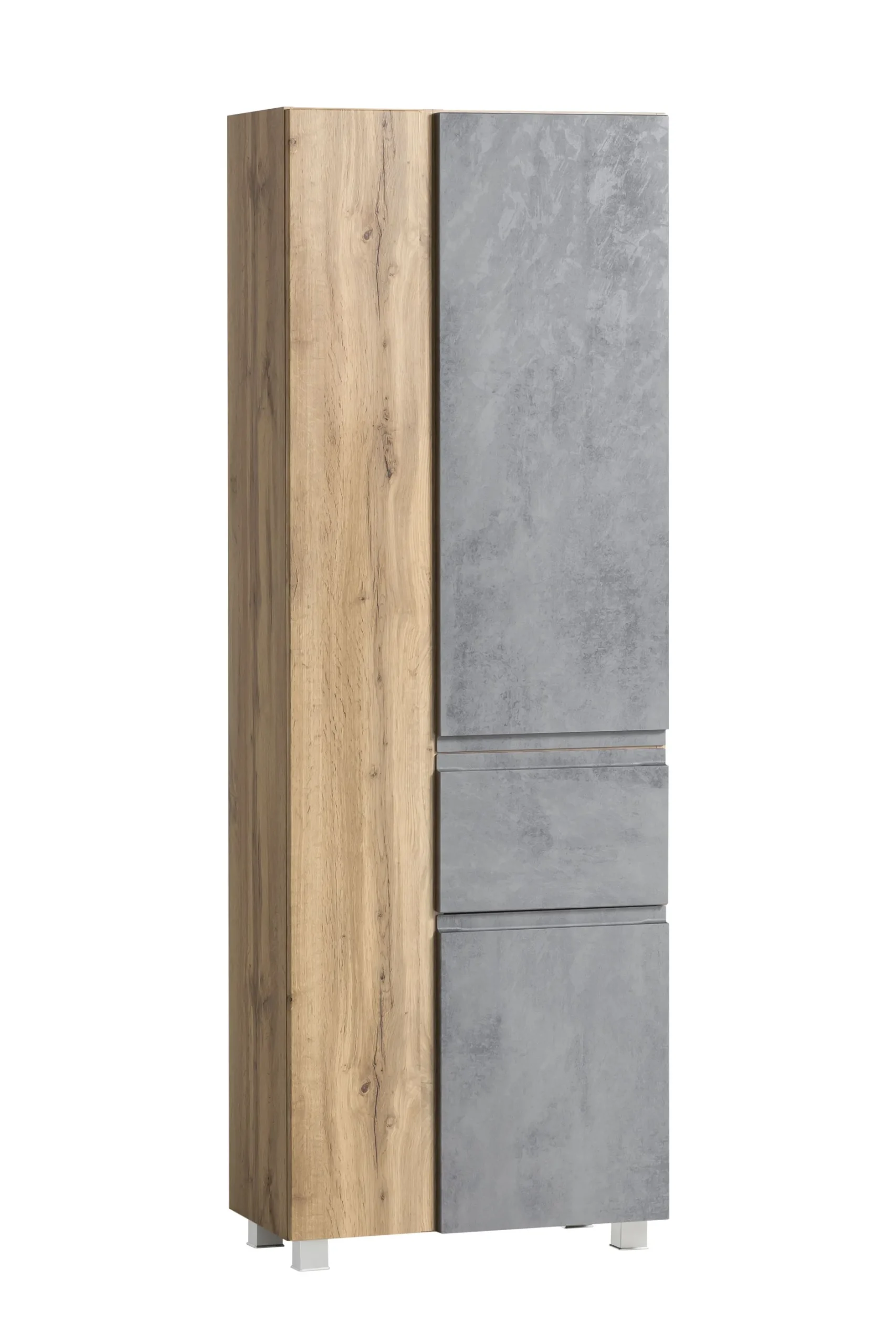 Säulenschrank Varese | 65 x 35 x 180 cm | Grau