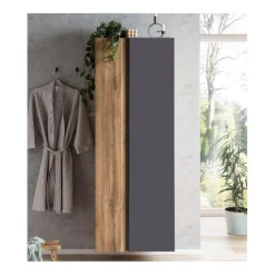 Säulenschrank Varese | 65 x 35 x 180 cm | Grau