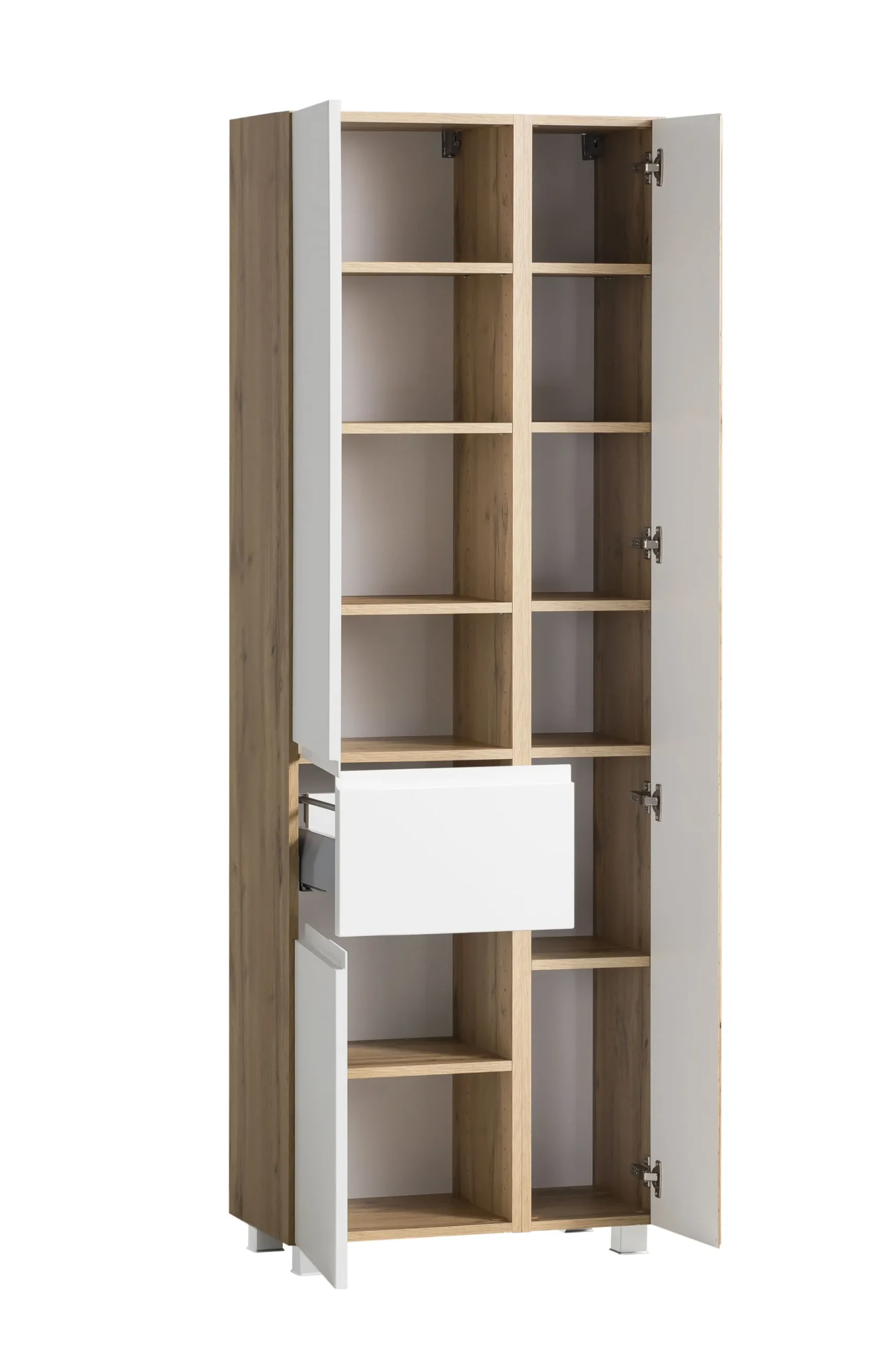 Säulenschrank Varese | 65 x 35 x 180 cm | Weiß