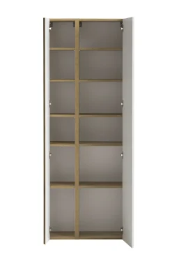 Säulenschrank Varese | 65 x 35 x 180 cm | Weiß