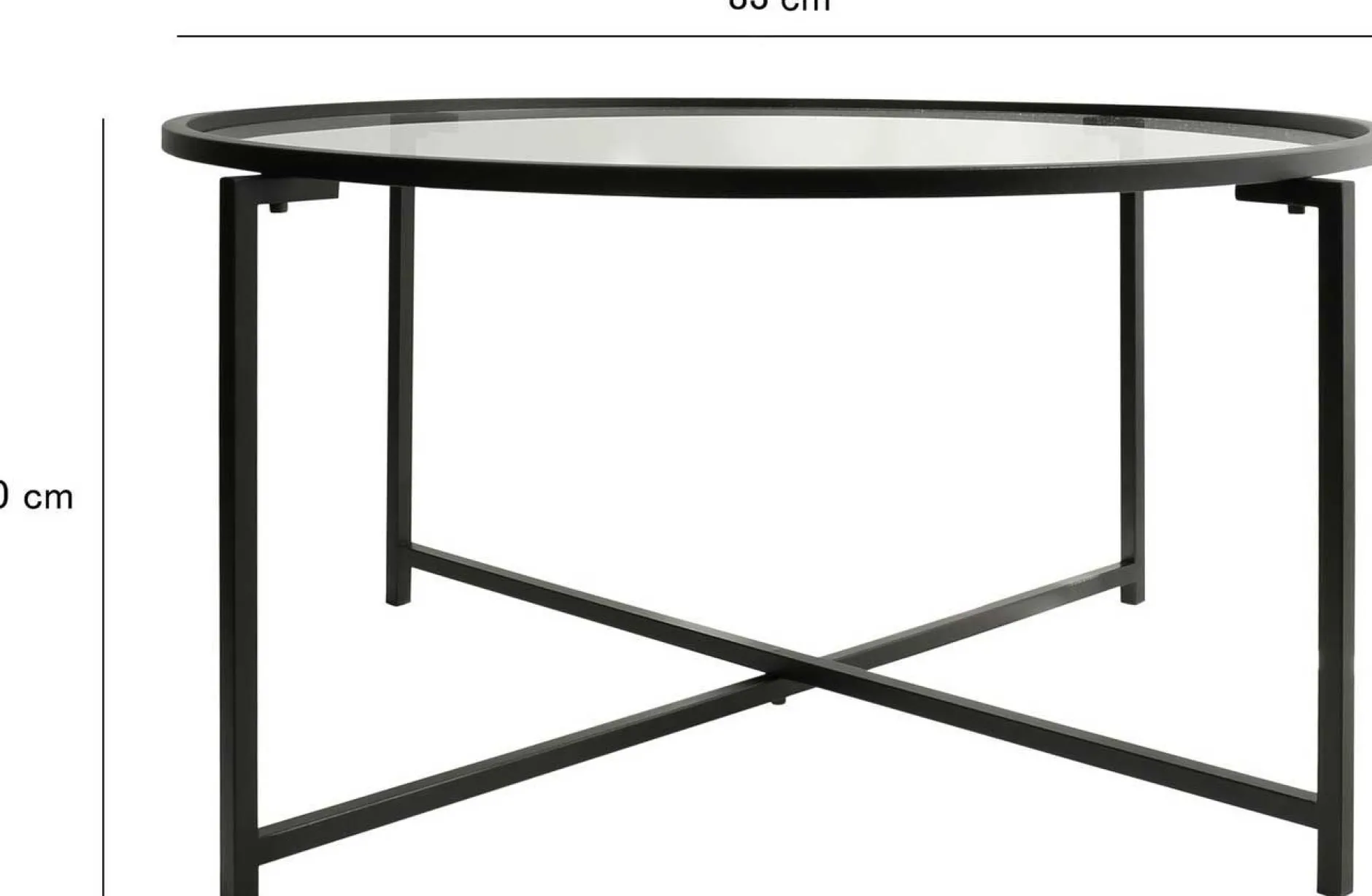 Sun Couchtisch | METALLRAHMEN | Mattschwarz