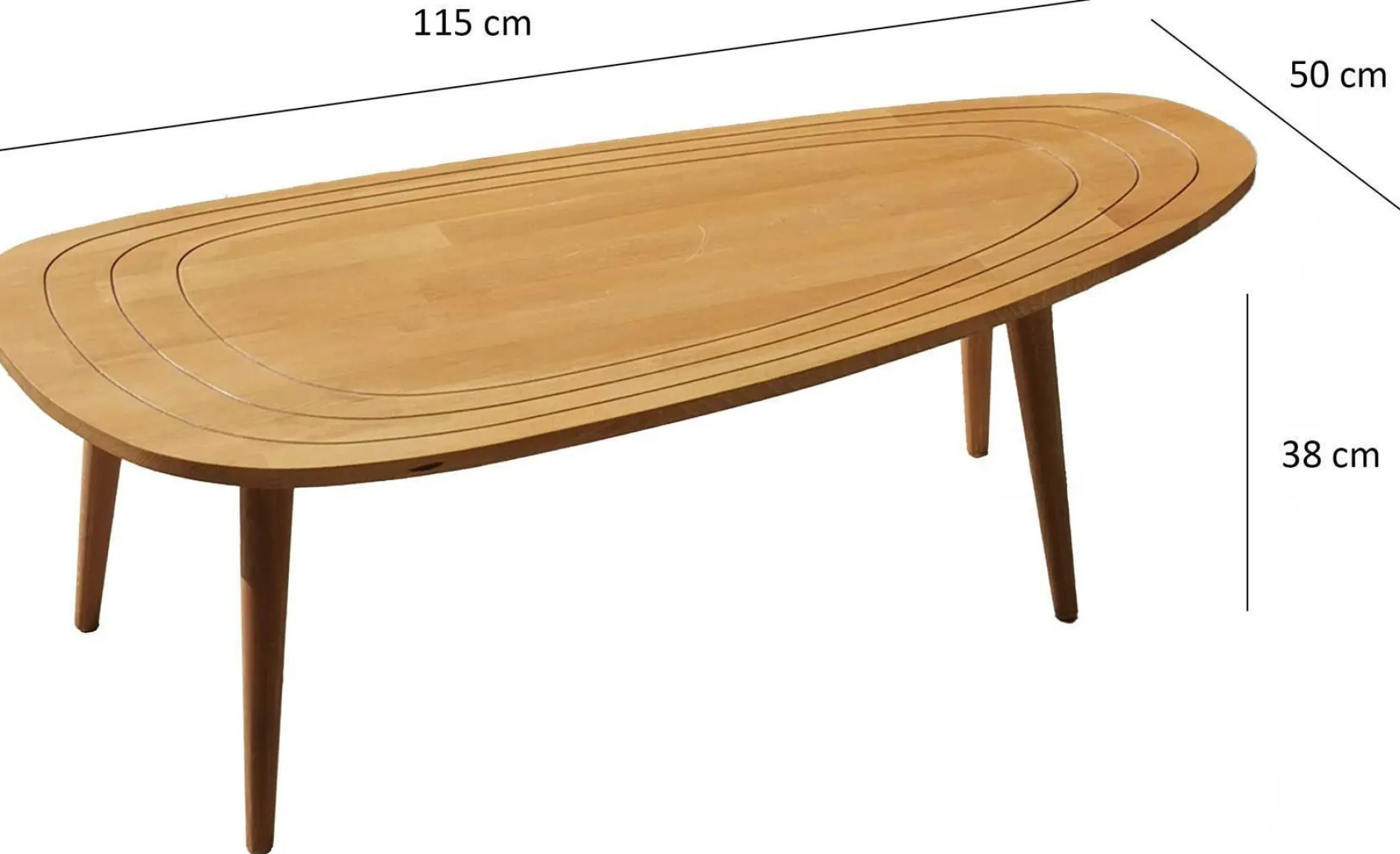 Sweet Couchtisch | Kiefernholz | Teakholz