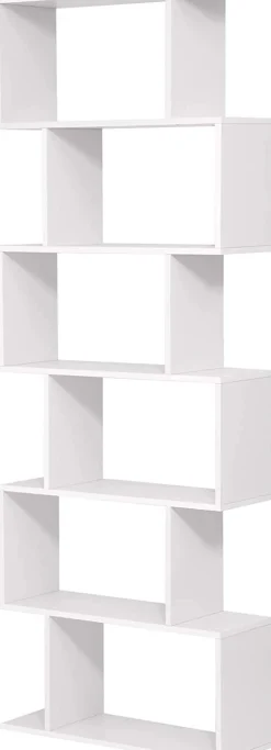 Sybren Bücherregal 6 Fächer - weiß