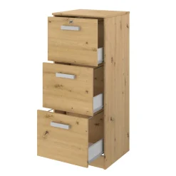 Tablett Marri 3 Schubladen - Eiche