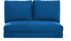 Taida 2-Sitzer-Schlafsofa | Metallrahmen | Blau