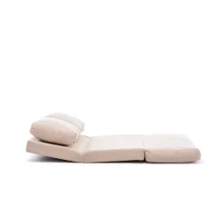 Taida 2-Sitzer-Schlafsofa | Metallrahmen | Creme