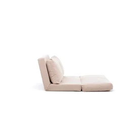 Taida 2-Sitzer-Schlafsofa | Metallrahmen | Creme