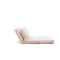 Taida 2-Sitzer-Schlafsofa | Metallrahmen | Creme