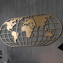 Tanelorn Dekoratives Wandaccessoire aus Metall | 100 % METALL | 60 x 120 cm