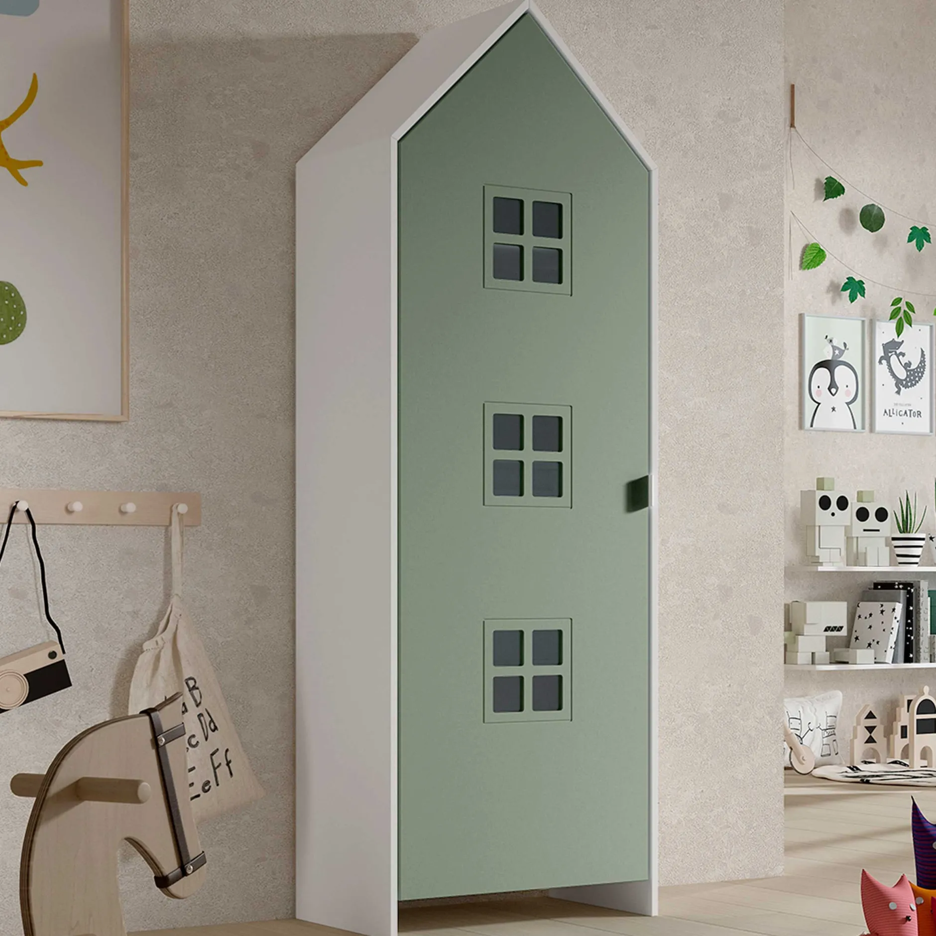 5-teiliger Kleiderschrank Casami Brügge - 288x37x172 cm - Multicolour