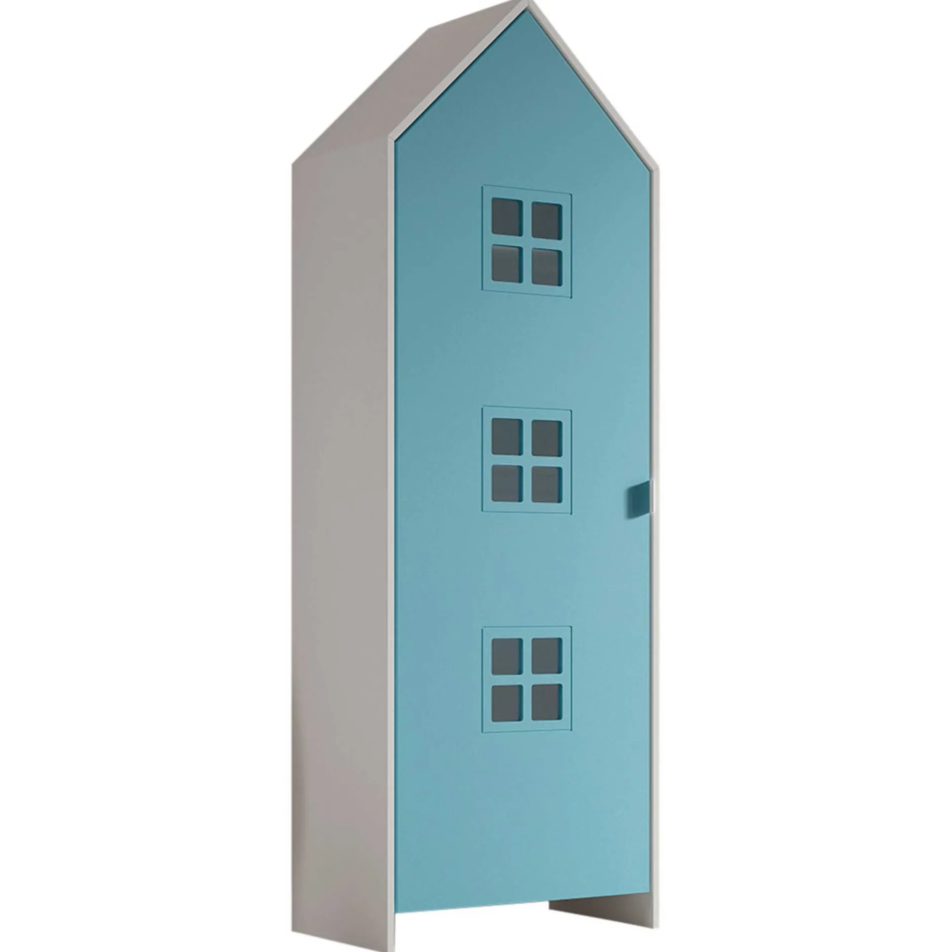 3-teiliger Kleiderschrank Casami Brügge - 173x37x172 cm - Rosa/blau/gelb