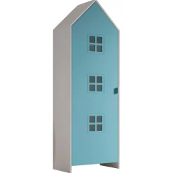 2-teiliger Kleiderschrank Casami Brügge - 115x37x172 cm - Weiß/Blau