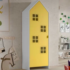 2-teiliger Kleiderschrank Casami Bruges - 115x37x172 cm - Gelb/Grün