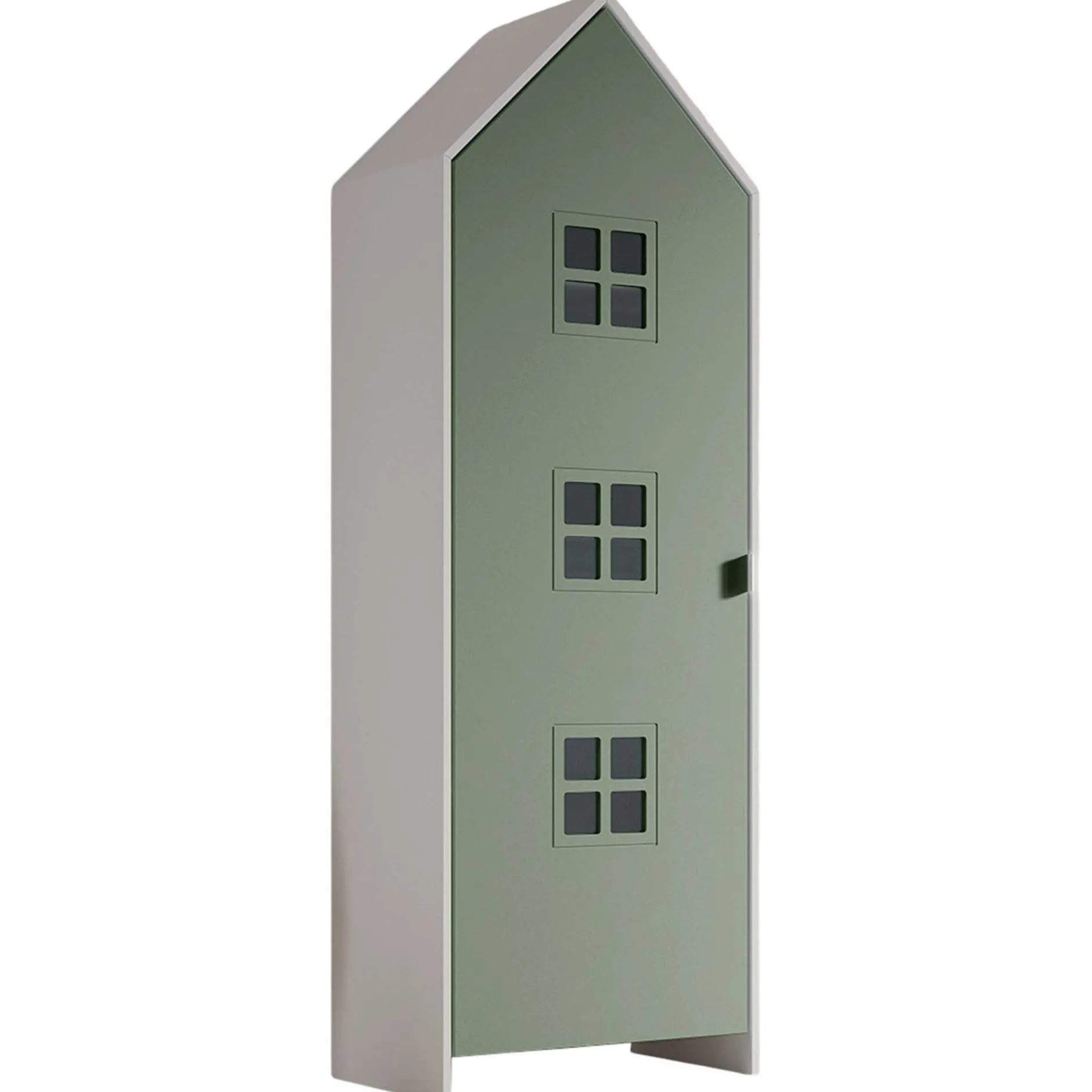 3-teiliger Kleiderschrank Casami Bruges - 173x37x172 cm - gelb/grün