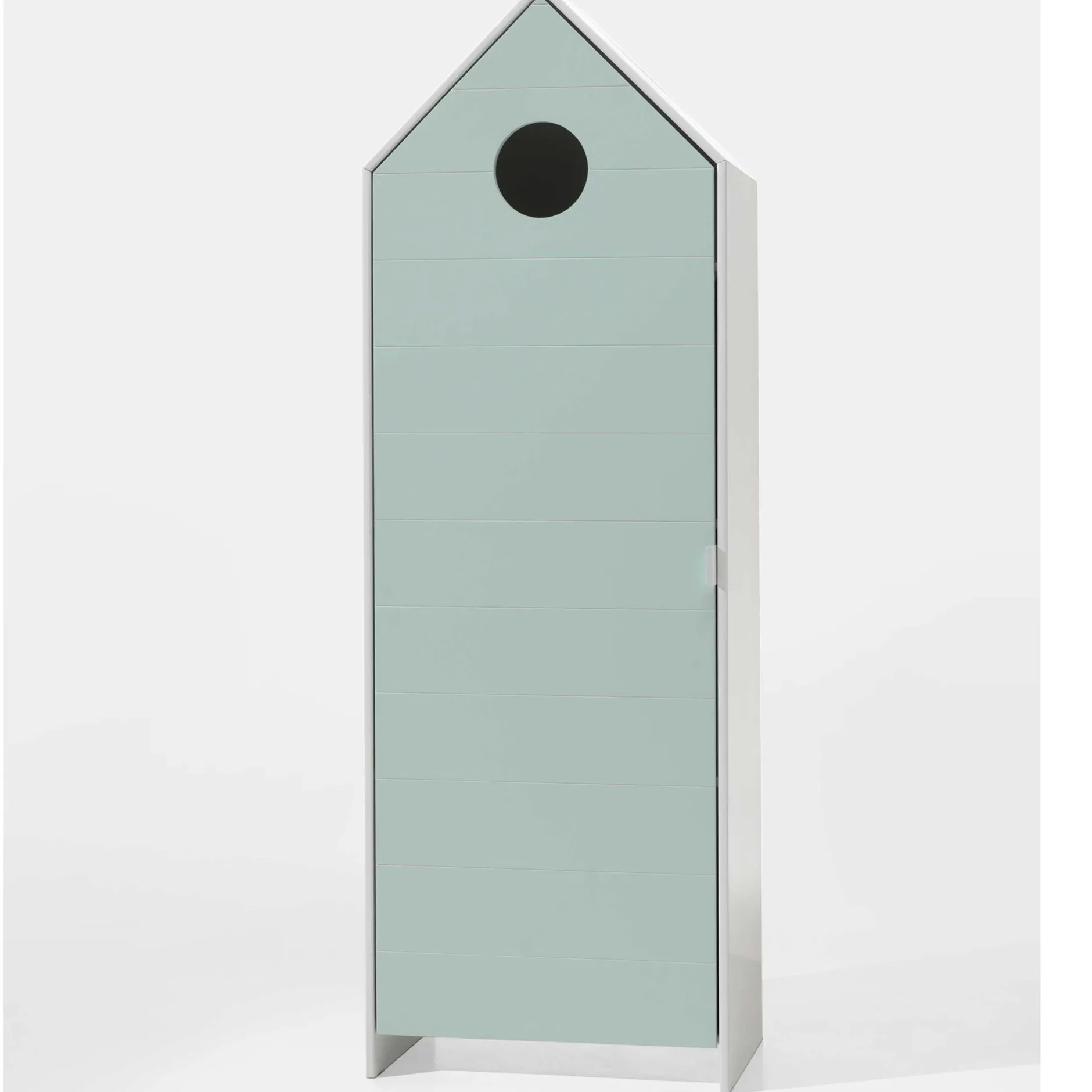 2-teiliger Kleiderschrank Casami - 115x37x172 cm - Weiß/Mintgrün