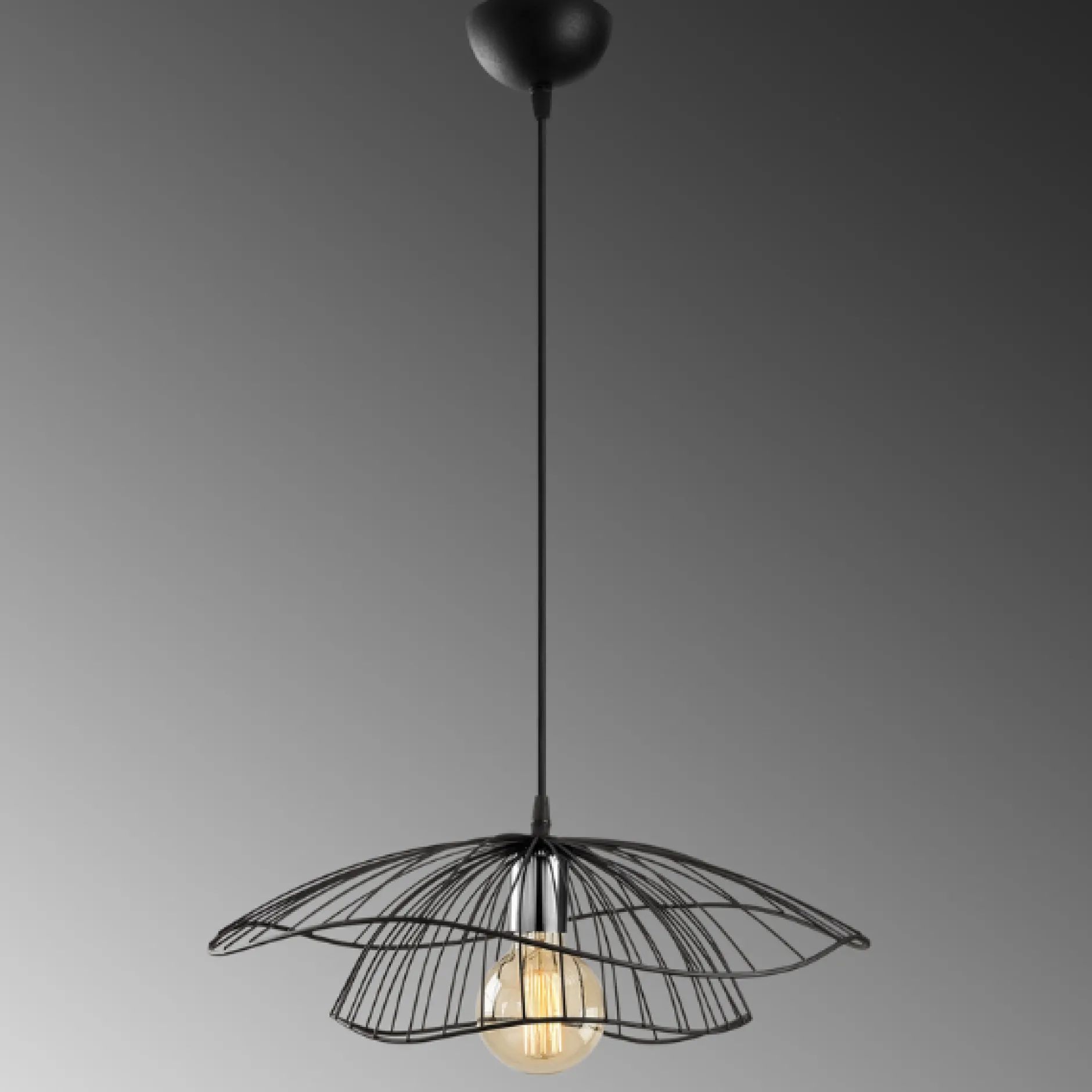 Tel Kronleuchter | METALLGEHÄUSE | Schwarz