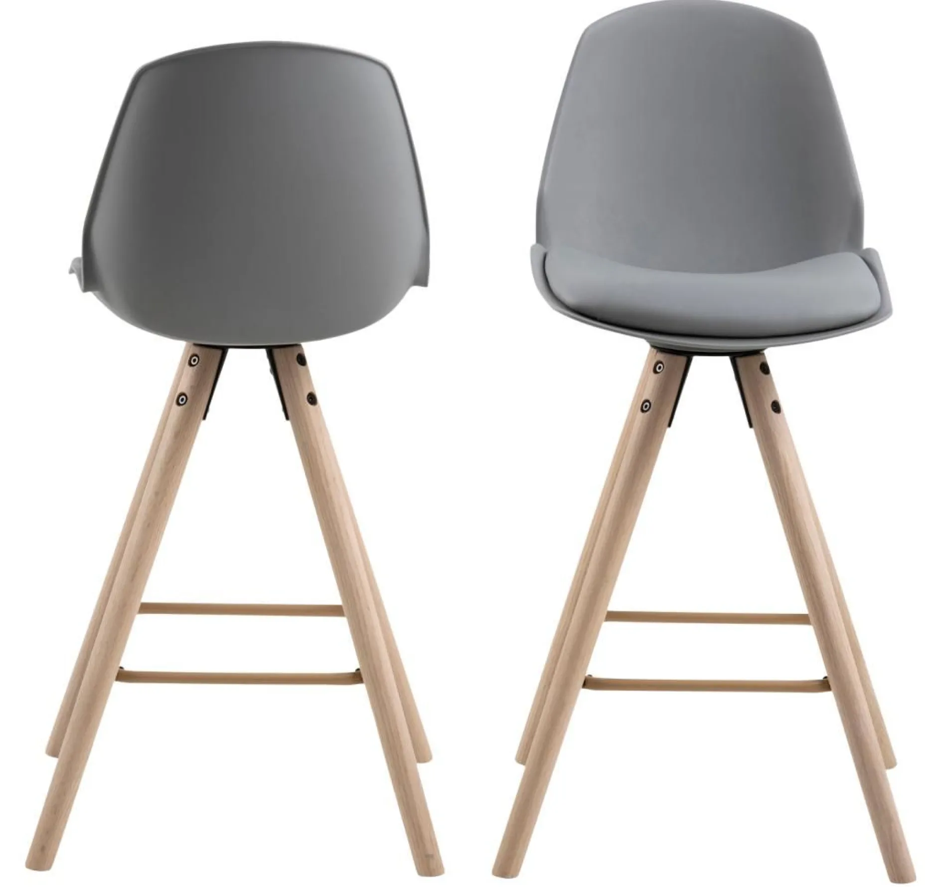 Thekenstuhl Sammy - grau/beige