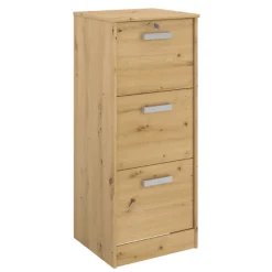 The OfficeBüro-Set : Schreibtisch 150cm, Aktenschrank, Bücherregal - Eiche Dekor