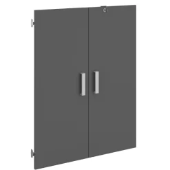 The OfficeBüro-Set : Schreibtisch 150cm, Schubladenschrank, Bücherregale, Aktenschränke - Eiche Dekor