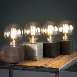 Tischleuchte Cubes - Bronze