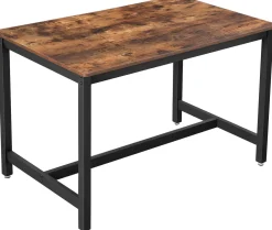 Tisch Miles 120x75 industrial - braun/schwarz