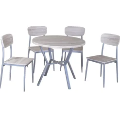 Tischset Rouen, 4 Stühle - Eiche Sonoma Dekor