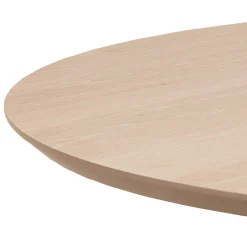 Townsville Runder Esstisch - Eiche weiß furniert, 100x75 cm