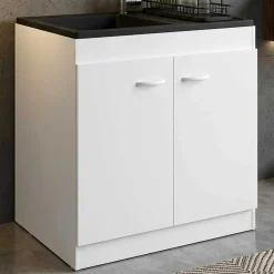 2-türiger Unterschrank für die Spüle (80 cm)