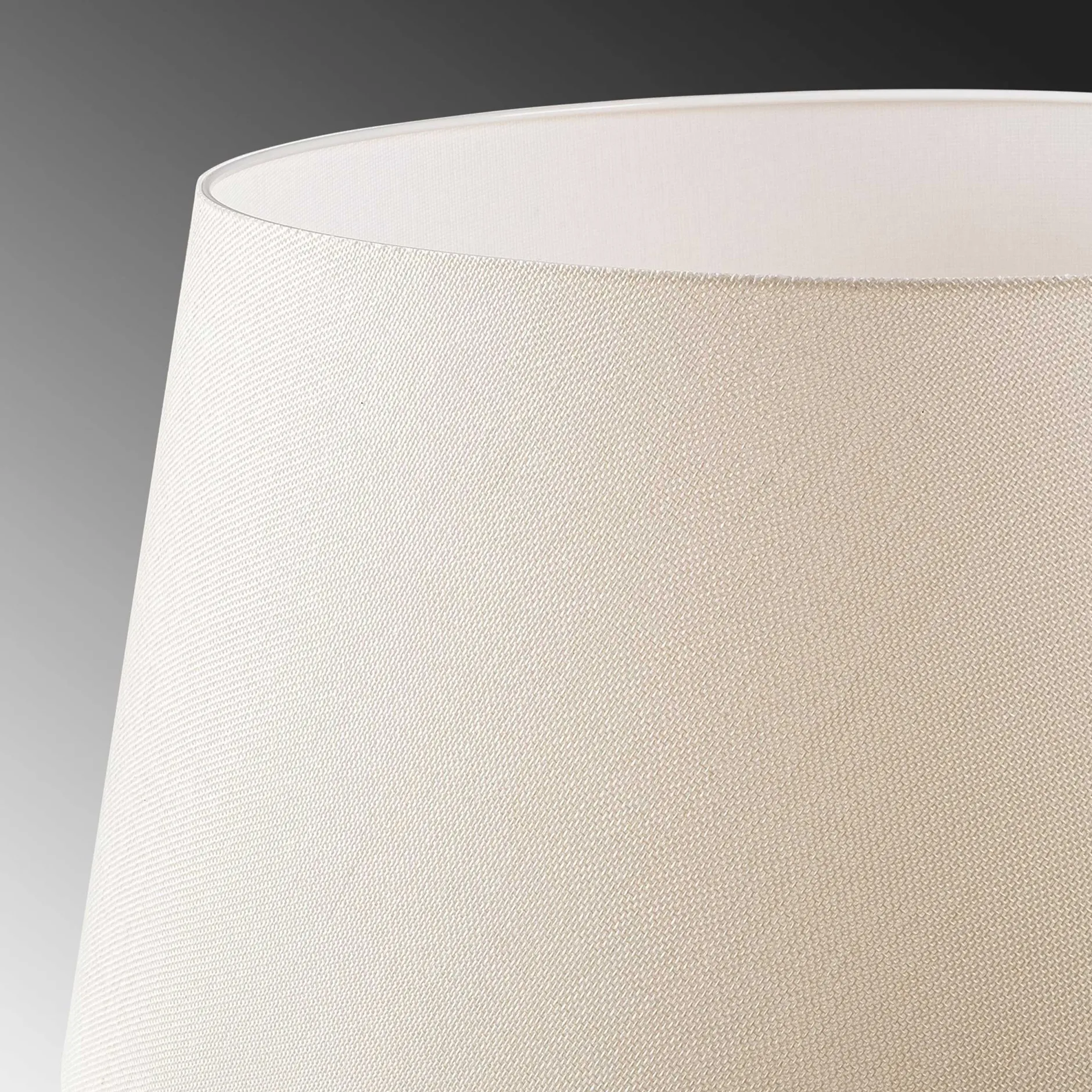 Tripod Stehleuchte | METALLGEHÄUSE | Schwarz, Creme