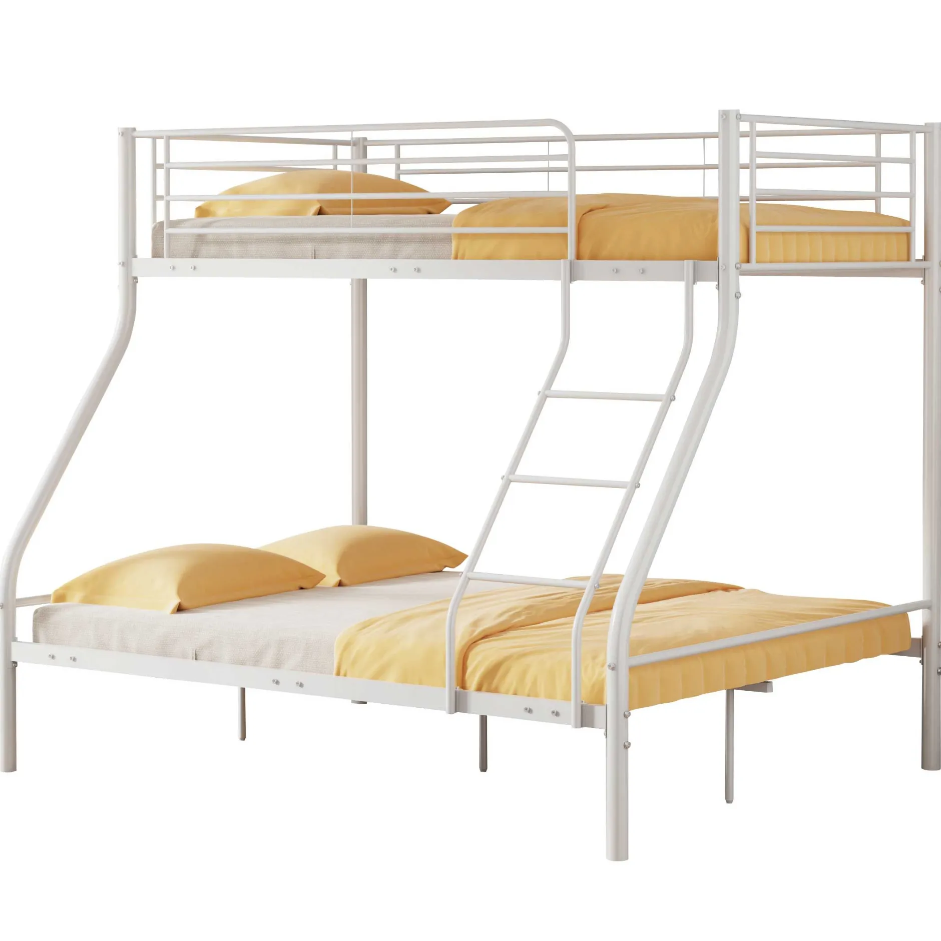 Trixie Etagenbett 90x200 und 140x200 - Metall - matt weiß
