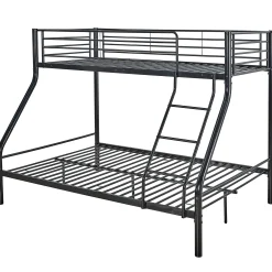 Trixie Etagenbett 90x200 und 140x200 - Metall - mattschwarz