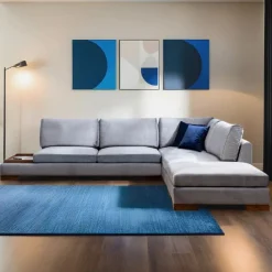 Tulip Ecksofa | BUCHENHOLZ / SPANPLATTE | Dunkelgrau