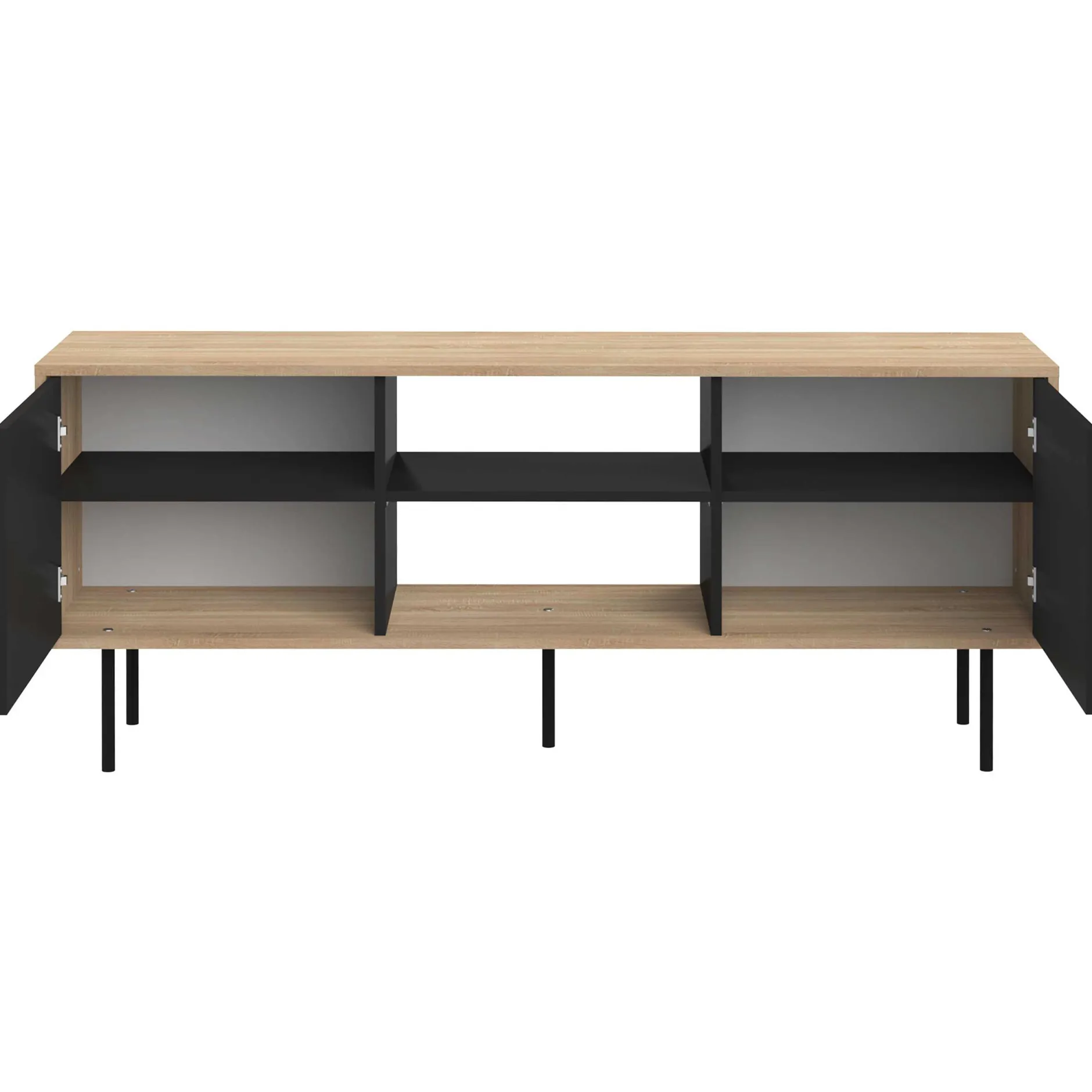TV-Möbel Vibe 150cm - Eiche/schwarz