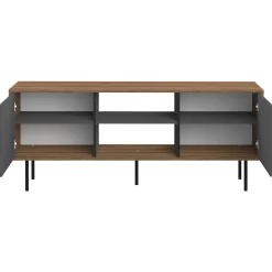 TV-Möbel Vibe 150cm - Walnuss/Grau