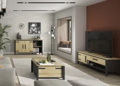 TV-Schrank Cork | 171 x 45 x 55 cm | Gold Oak Design
