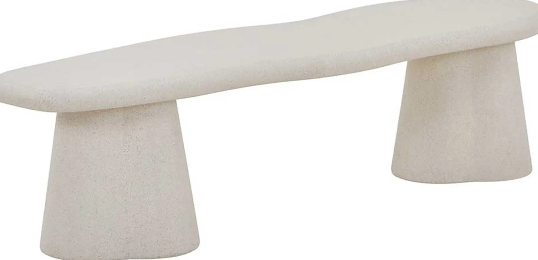 TV-Schrank Faro - 160x44x40cm - Zementfarbe - weiß