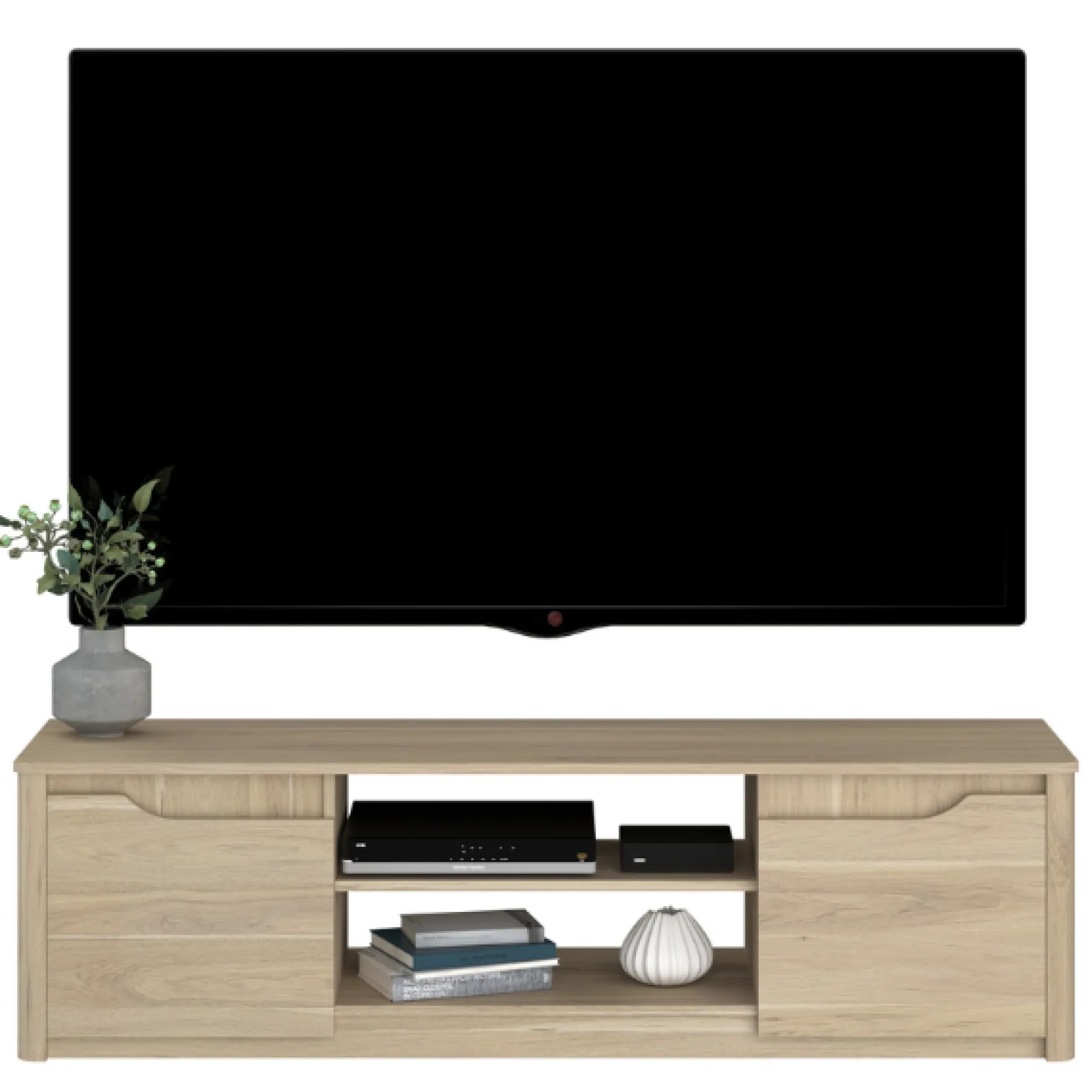 TV-Schrank Wendy 150cm mit zwei Türen - Eiche Dekor
