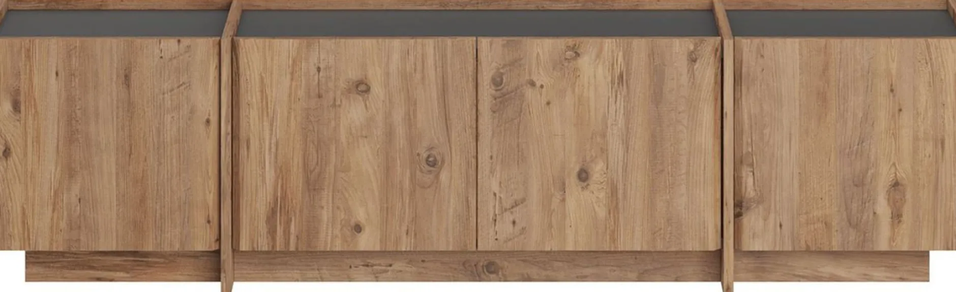 TV-Ständer Lowen - 100% MELAMINE - Atlantik-Kiefer - 46 x 35 x 180 cm