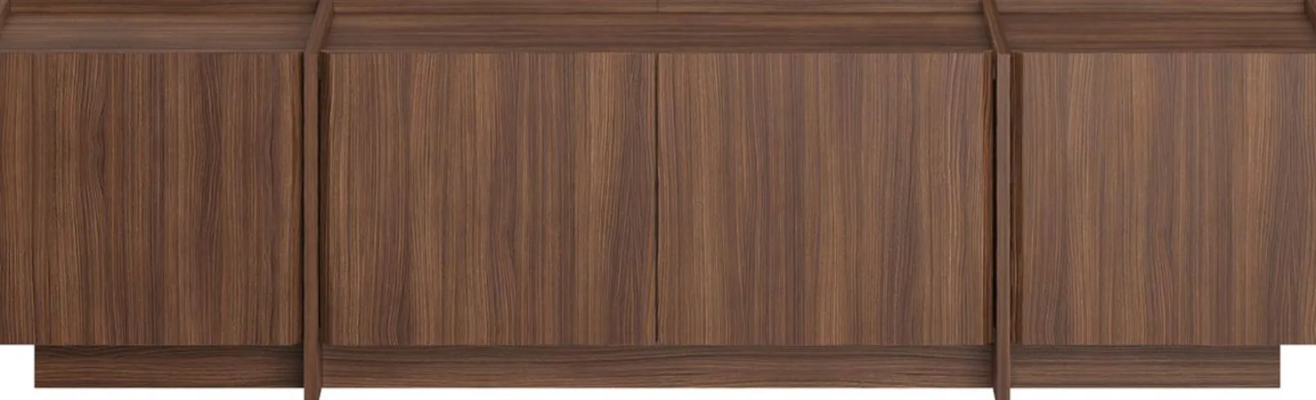 TV-Ständer Lowen - 100% MELAMINE - Milano-Walnuss - 46 x 35 x 180 cm