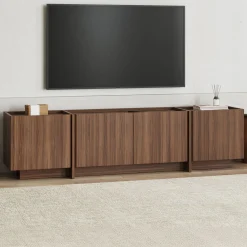 TV-Ständer Lowen - 100% MELAMINE - Milano-Walnuss - 46 x 35 x 180 cm