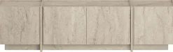 TV-Ständer Lowen - 100% MELAMINE - Travertin - 46 x 35 x 180 cm
